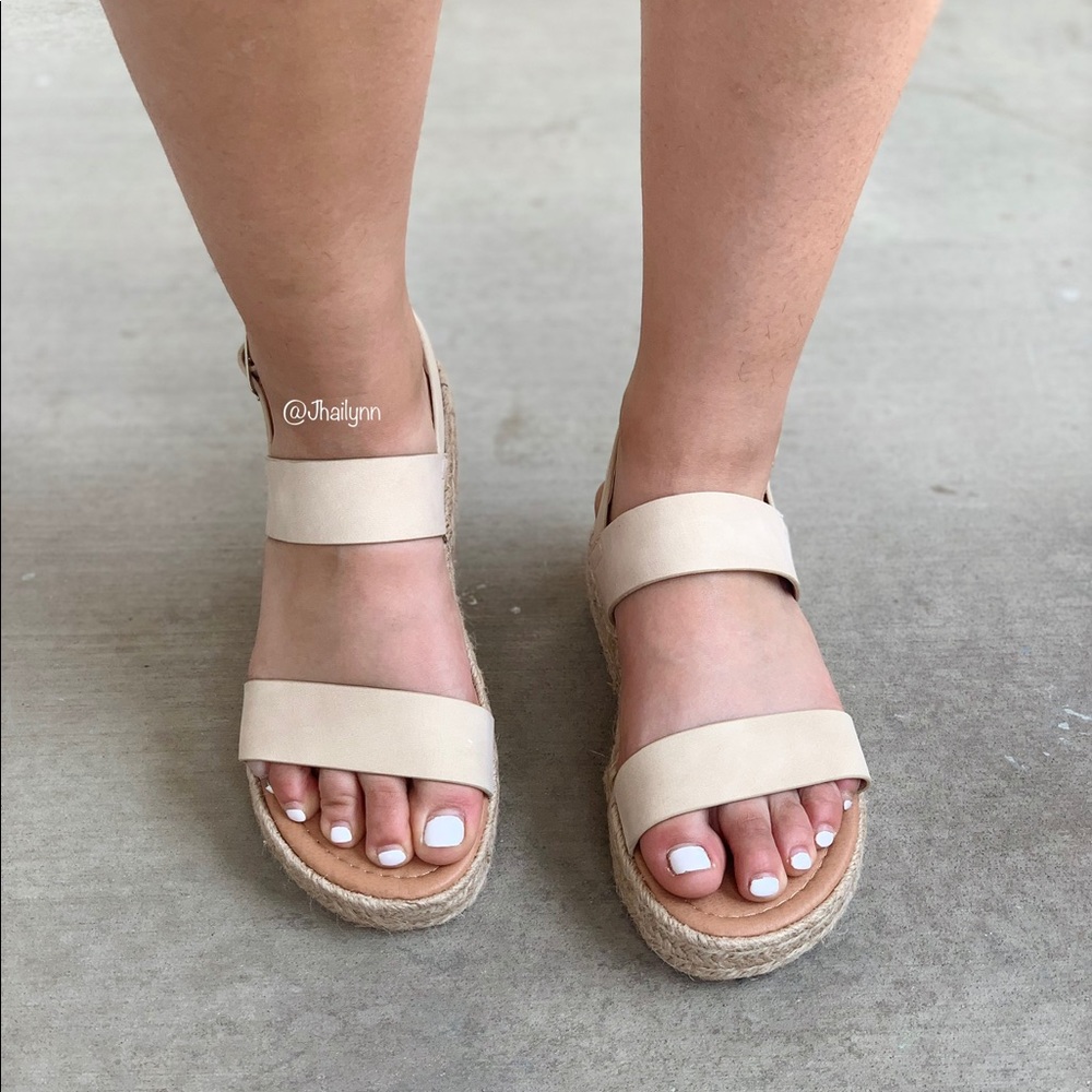 Nude/Natural Espadrille sandal